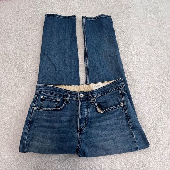 Rag & Bone Midrise Button Fly Boyfriend Jeans Size 26 - Picture 3 of 10